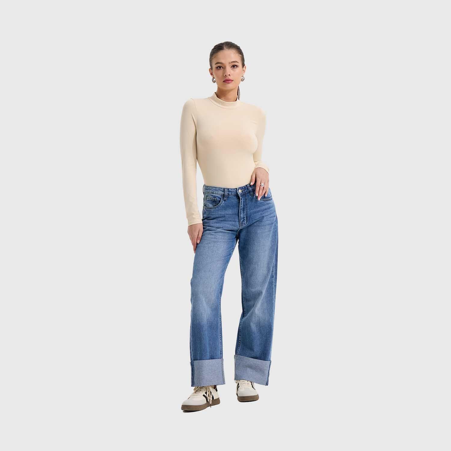 Polera Mujer Body Beige Fashion's Park-3