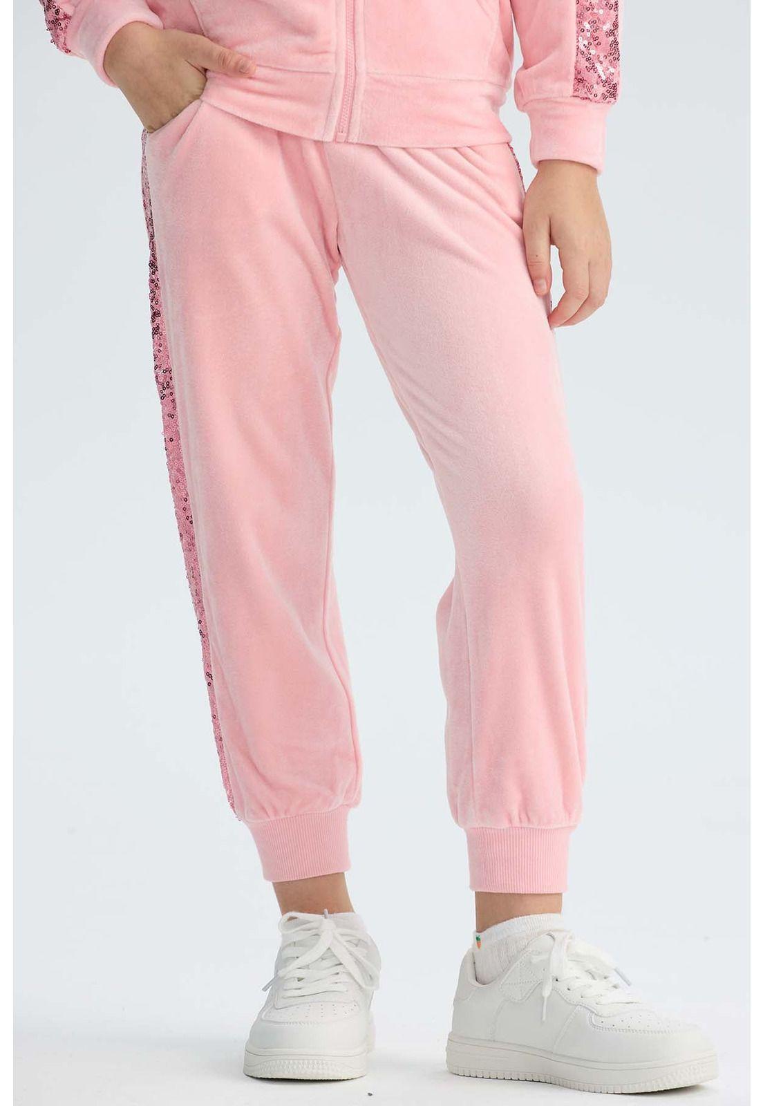 Pantalón Buzo Niña Plush Rosado-0