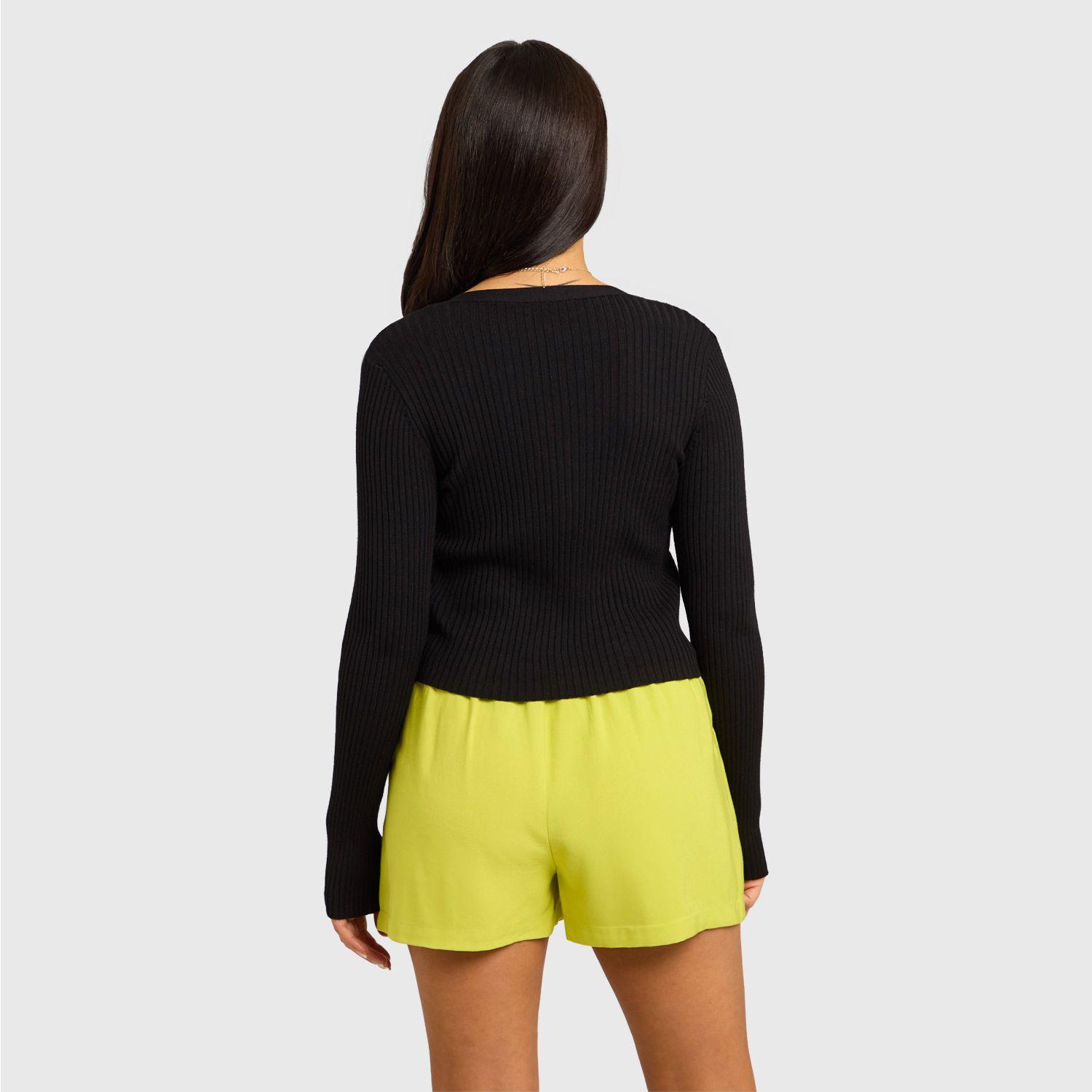 Sweater Mujer Cropped Negro Fashion's Park-2