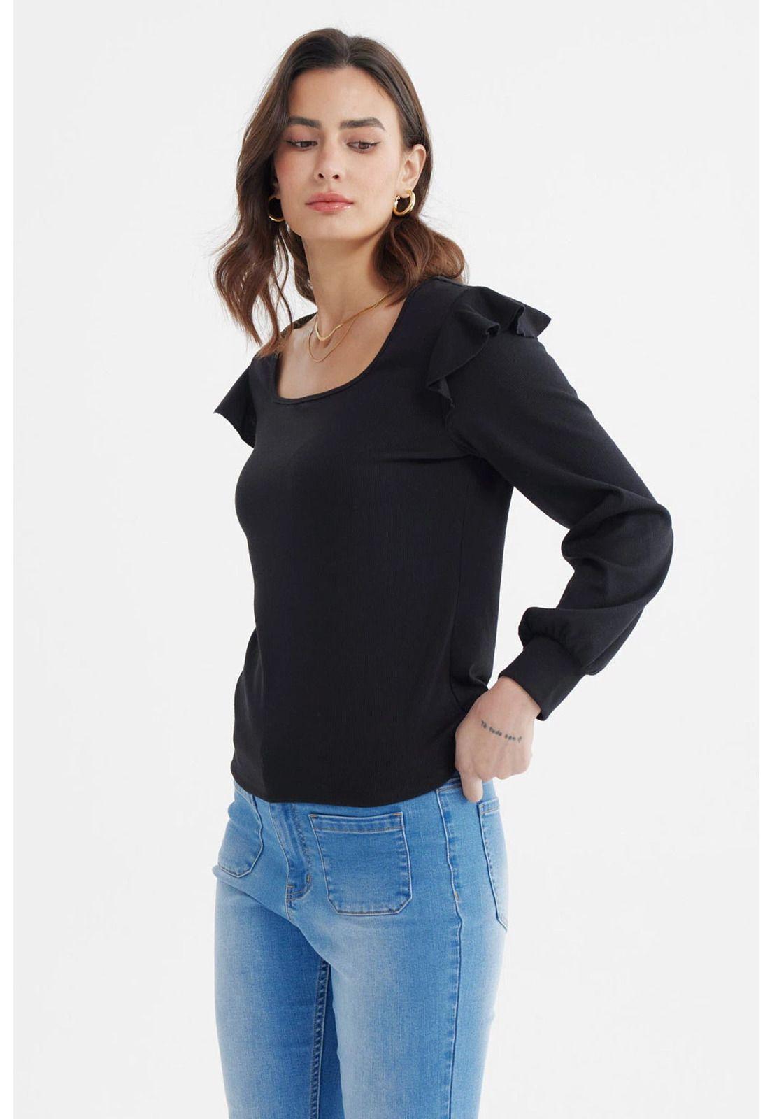 Polera Mujer Nueva Negro-1