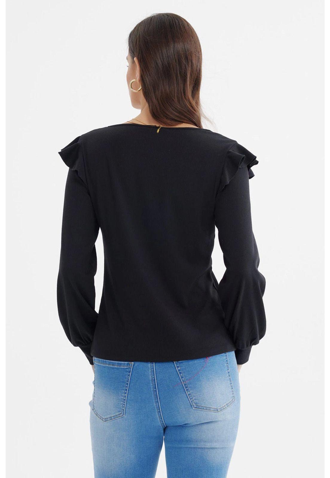 Polera Mujer Nueva Negro-2