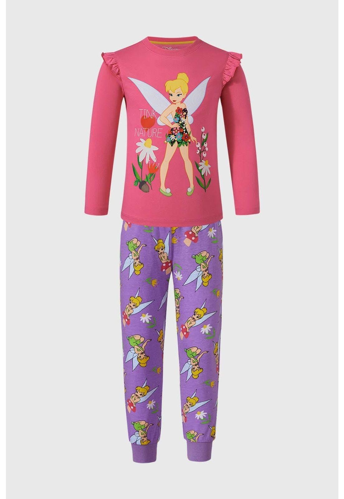 Pijama Niña Tinkerbell Fucsia-0