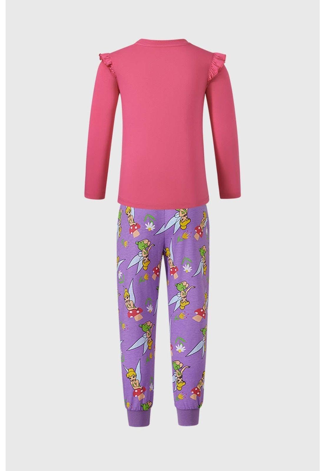 Pijama Niña Tinkerbell Fucsia-1