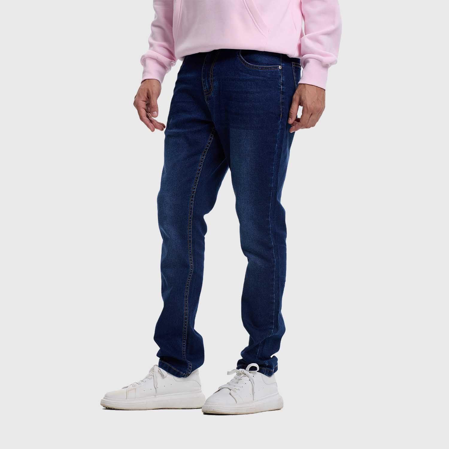 Jeans Hombre Slim Tendencia Azul Fashion's Park-1