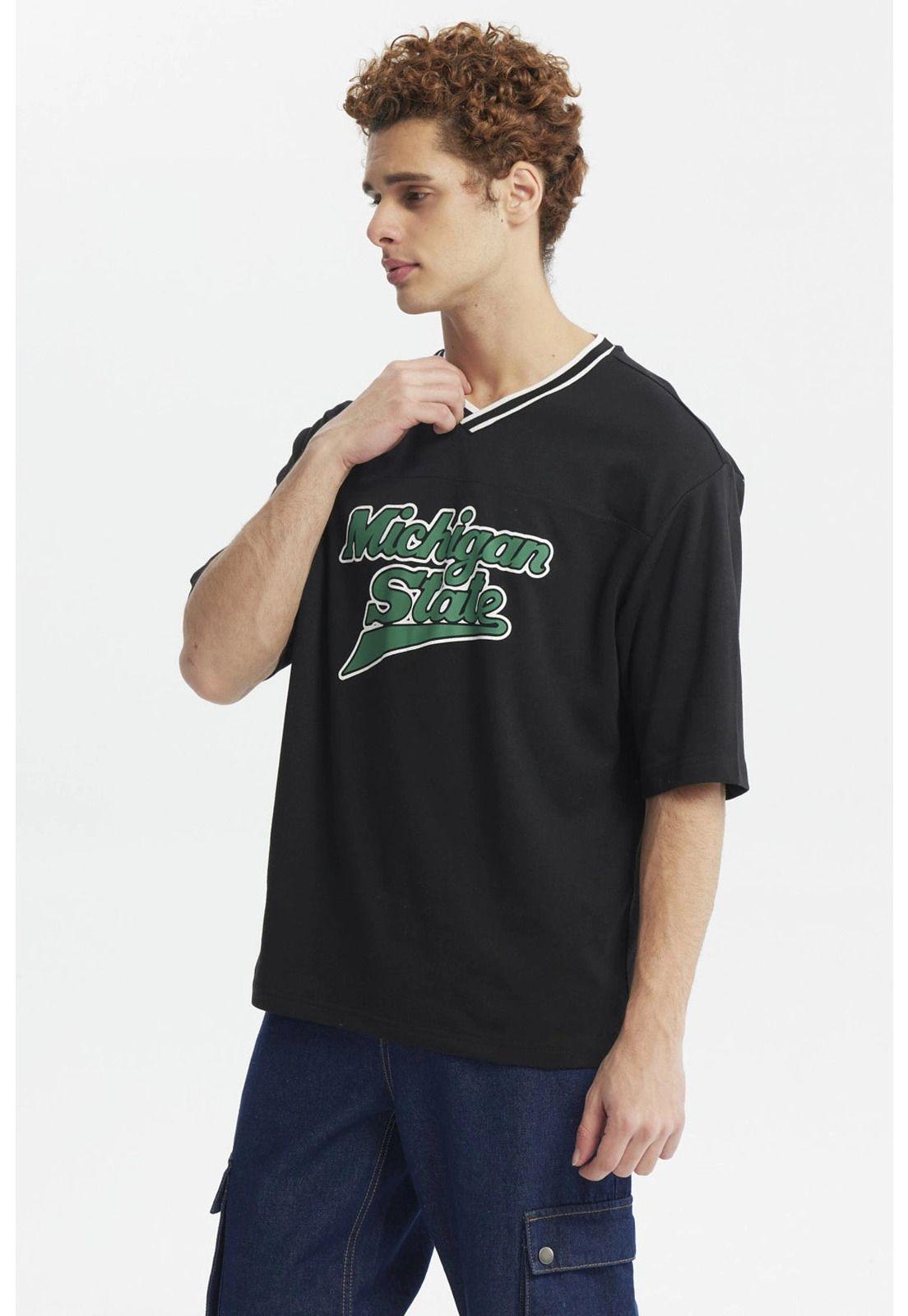 Polera Hombre Slim Negro - ll-1