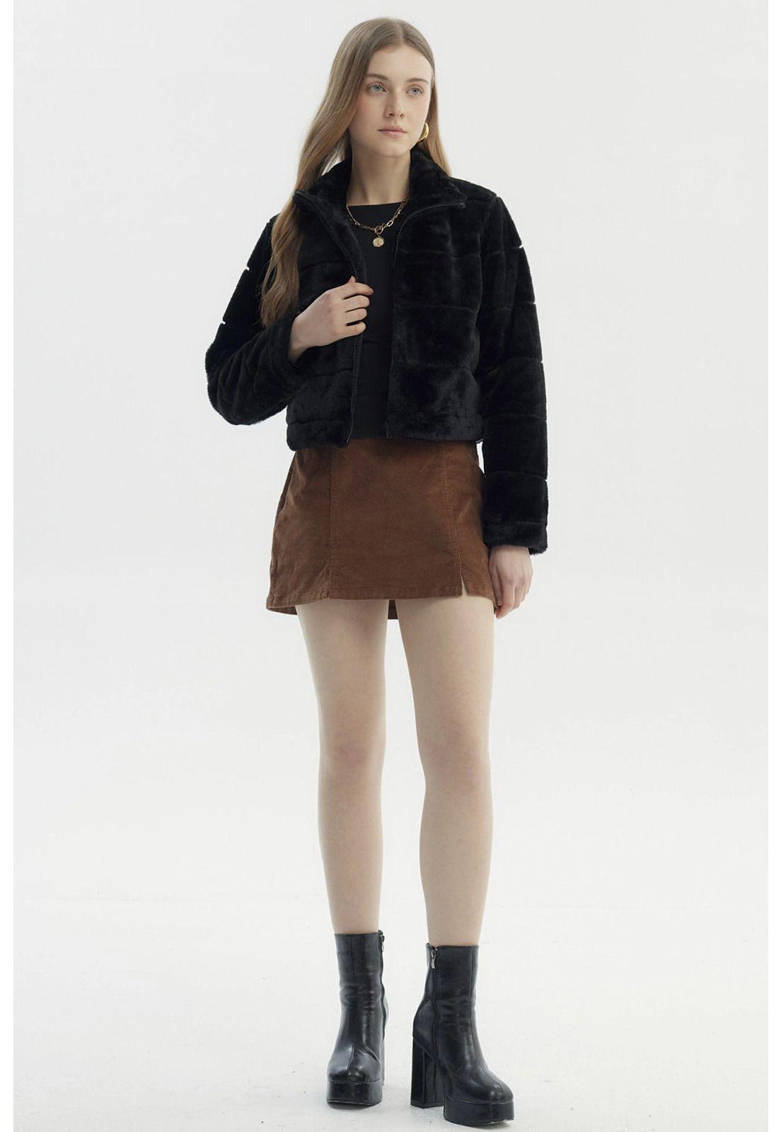 Chaqueta Mujer Juvenil Negro - ll-3
