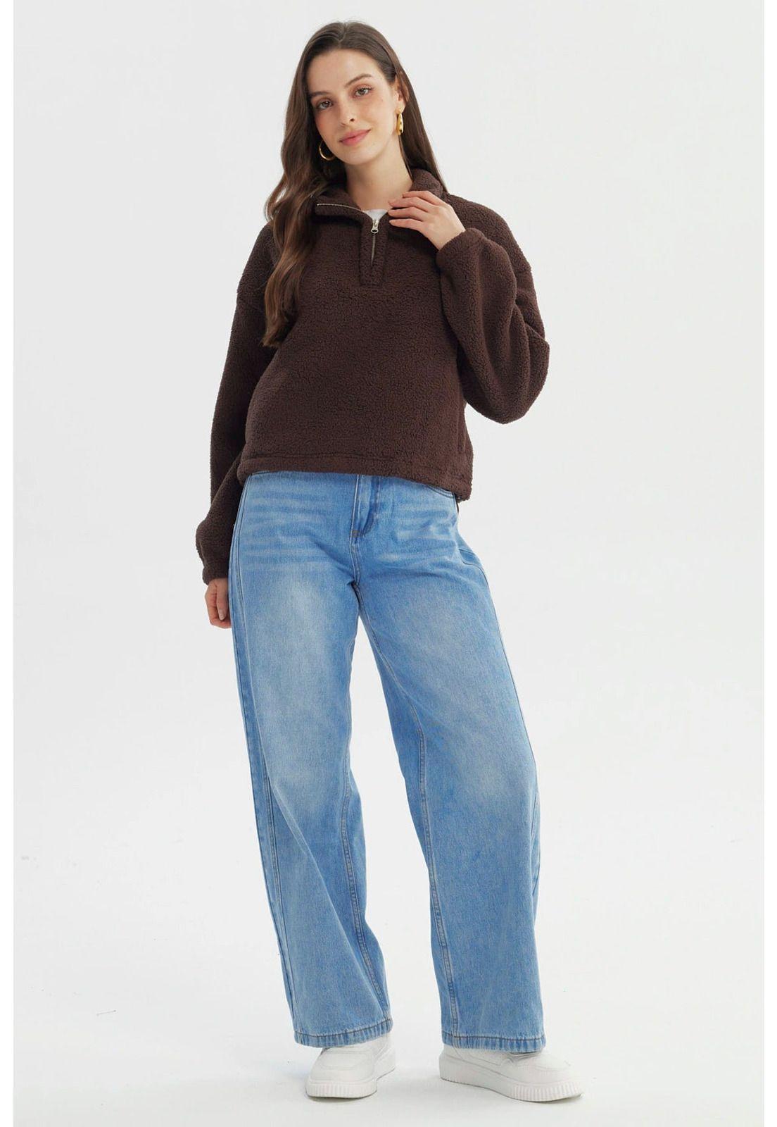 Polar Mujer Hoodie Chocolate-3