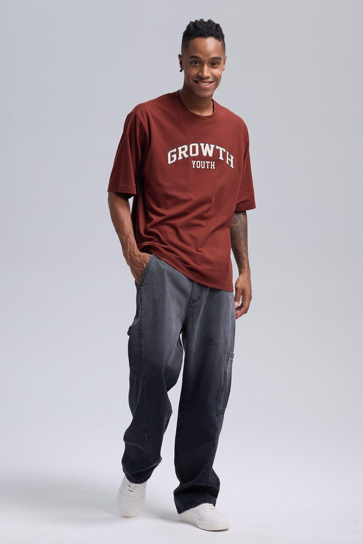 Polera Hombre Print Burdeo-3