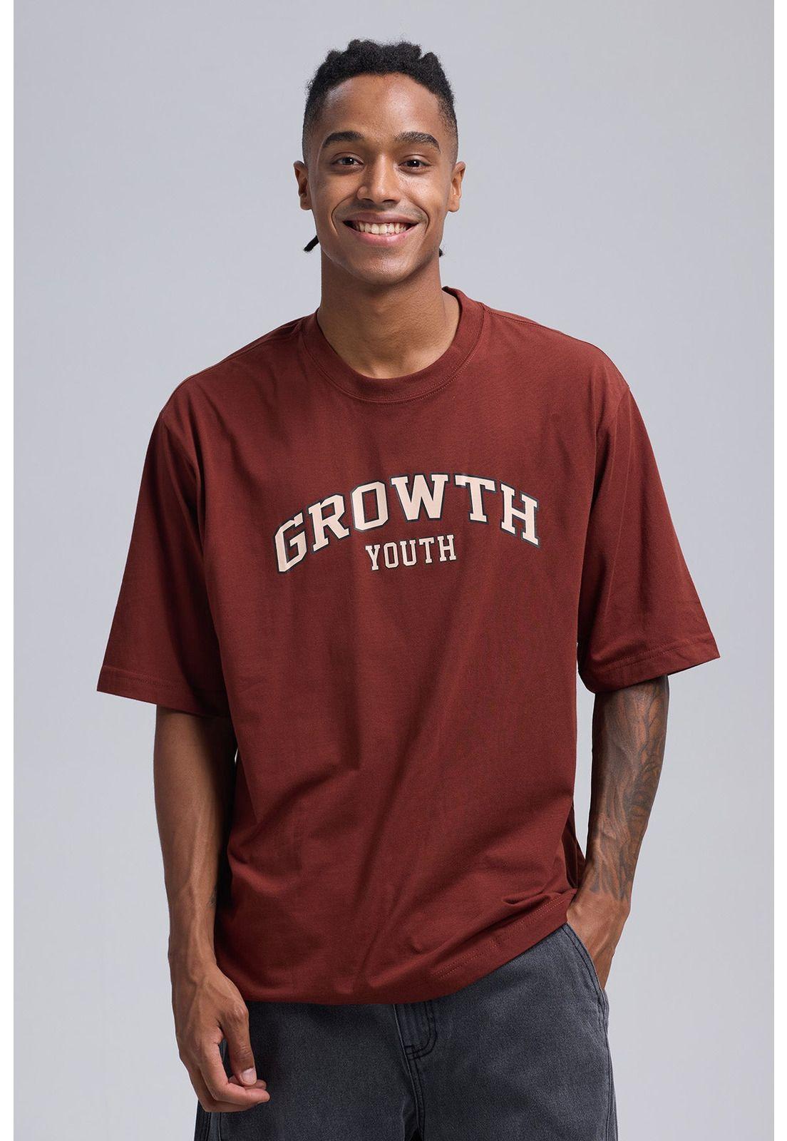 Polera Hombre Print Burdeo-0