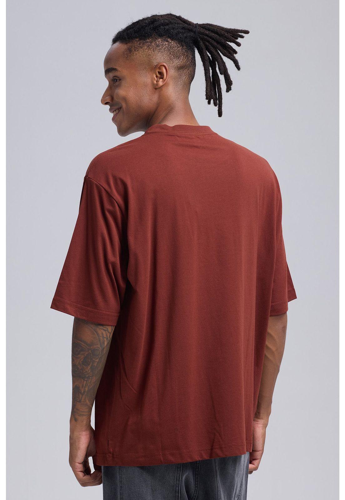 Polera Hombre Print Burdeo-2