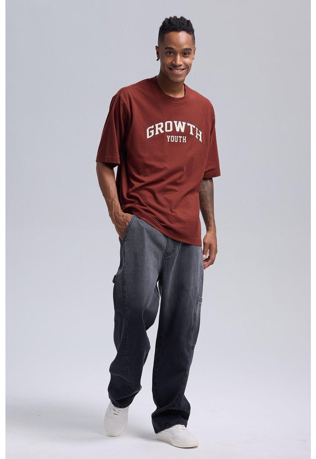Polera Hombre Print Burdeo-3
