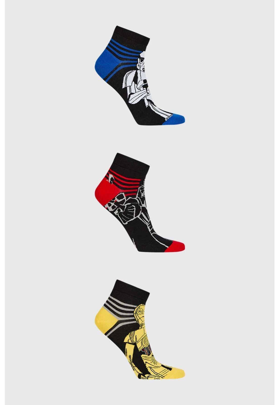 Calceta Deportiva Hombre Star Wars Negro-0
