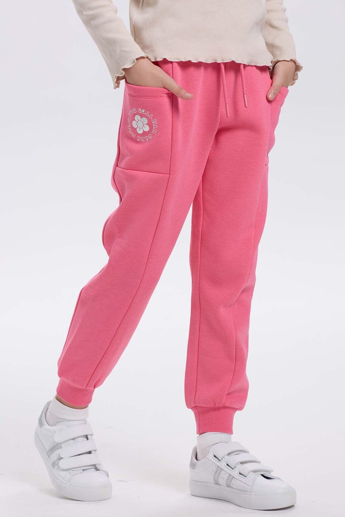 Pantalón Buzo Niña Bipack Rosado-4
