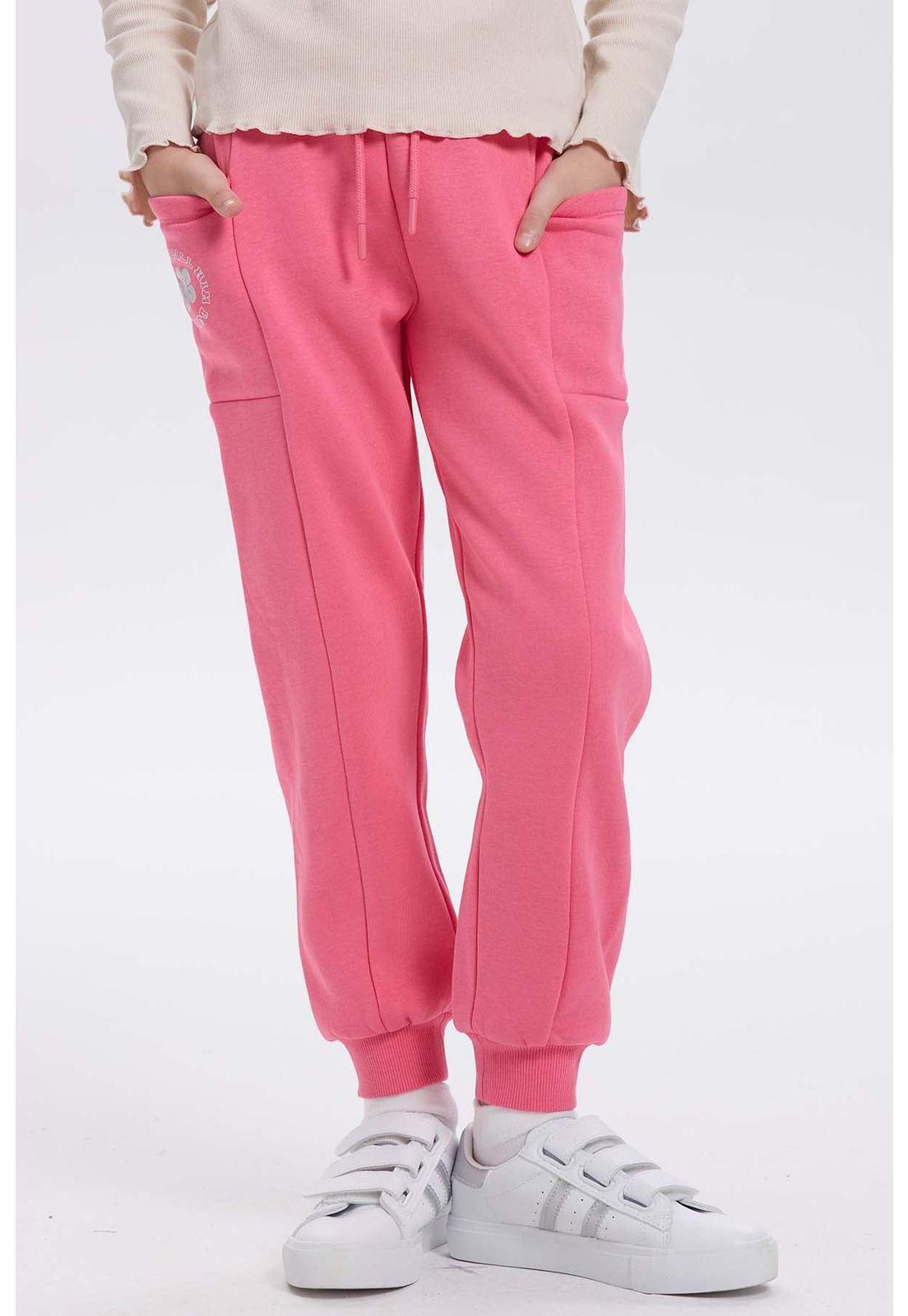 Pantalón Buzo Niña Bipack Rosado-0