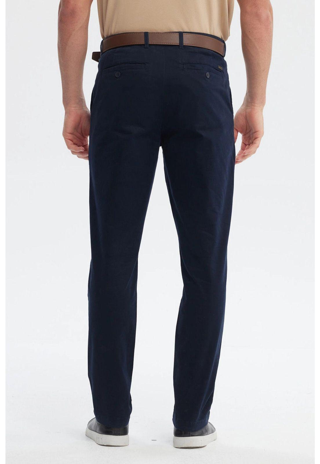 Pantalón Hombre Calce Recto Azul Marino - ll-2