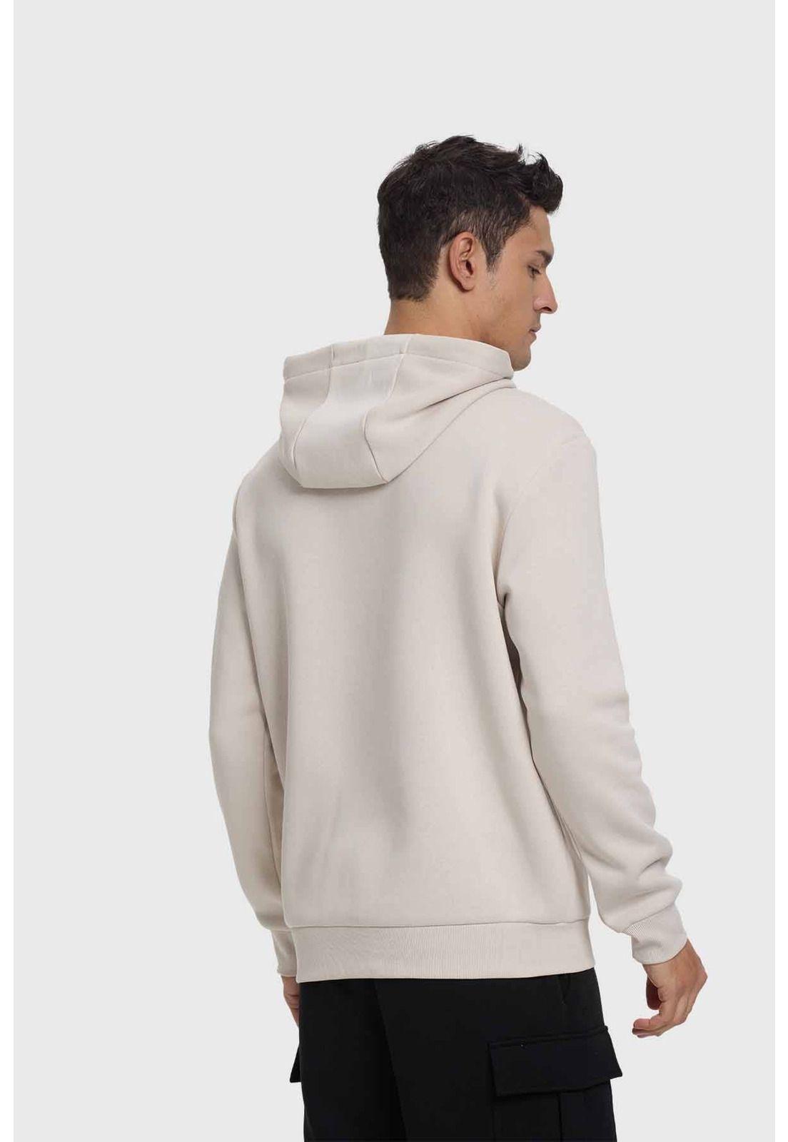 Polerón Hombre Hoodie Básico Beige - ll-2