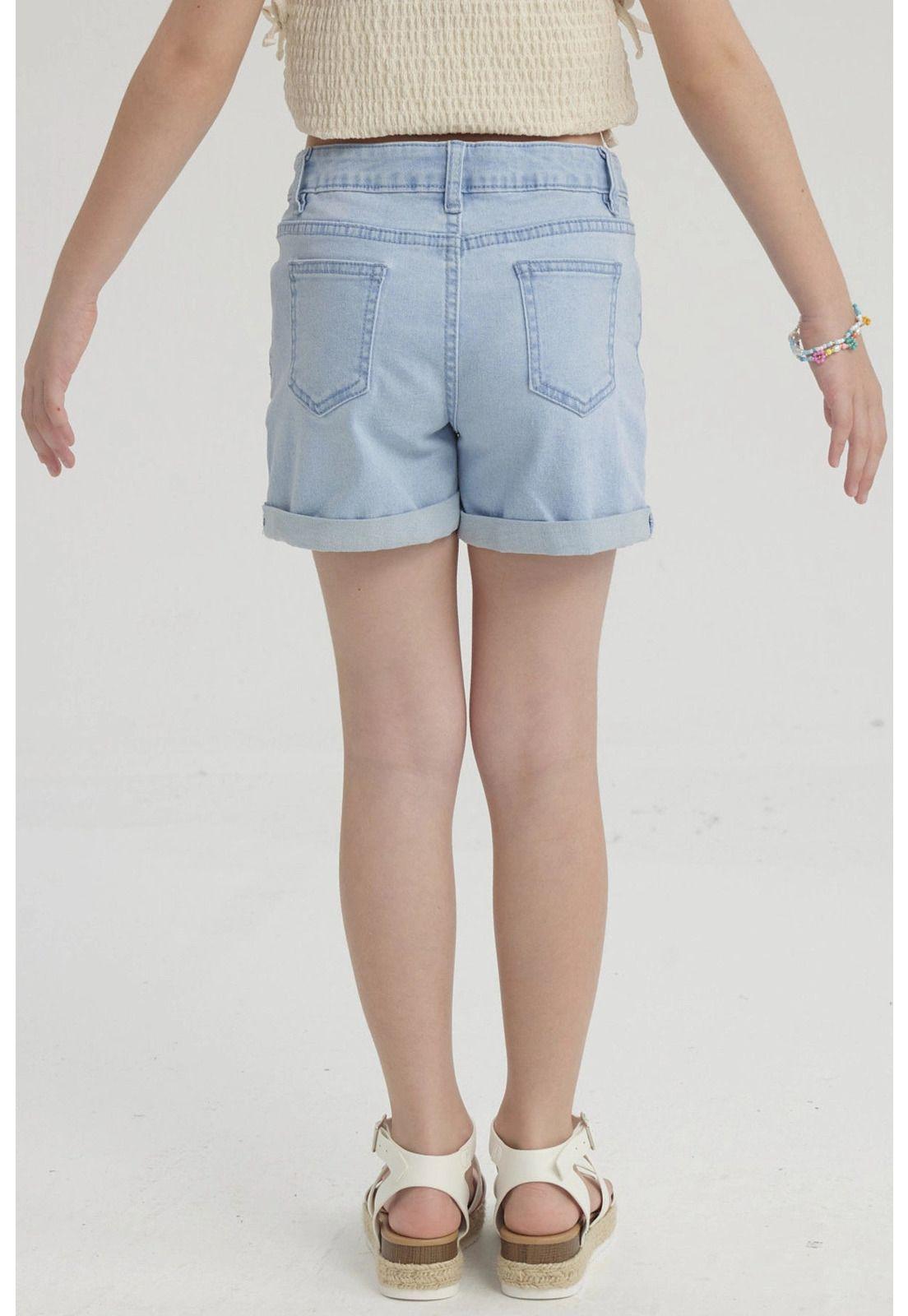 Short Niña Básico Denim Celeste-2