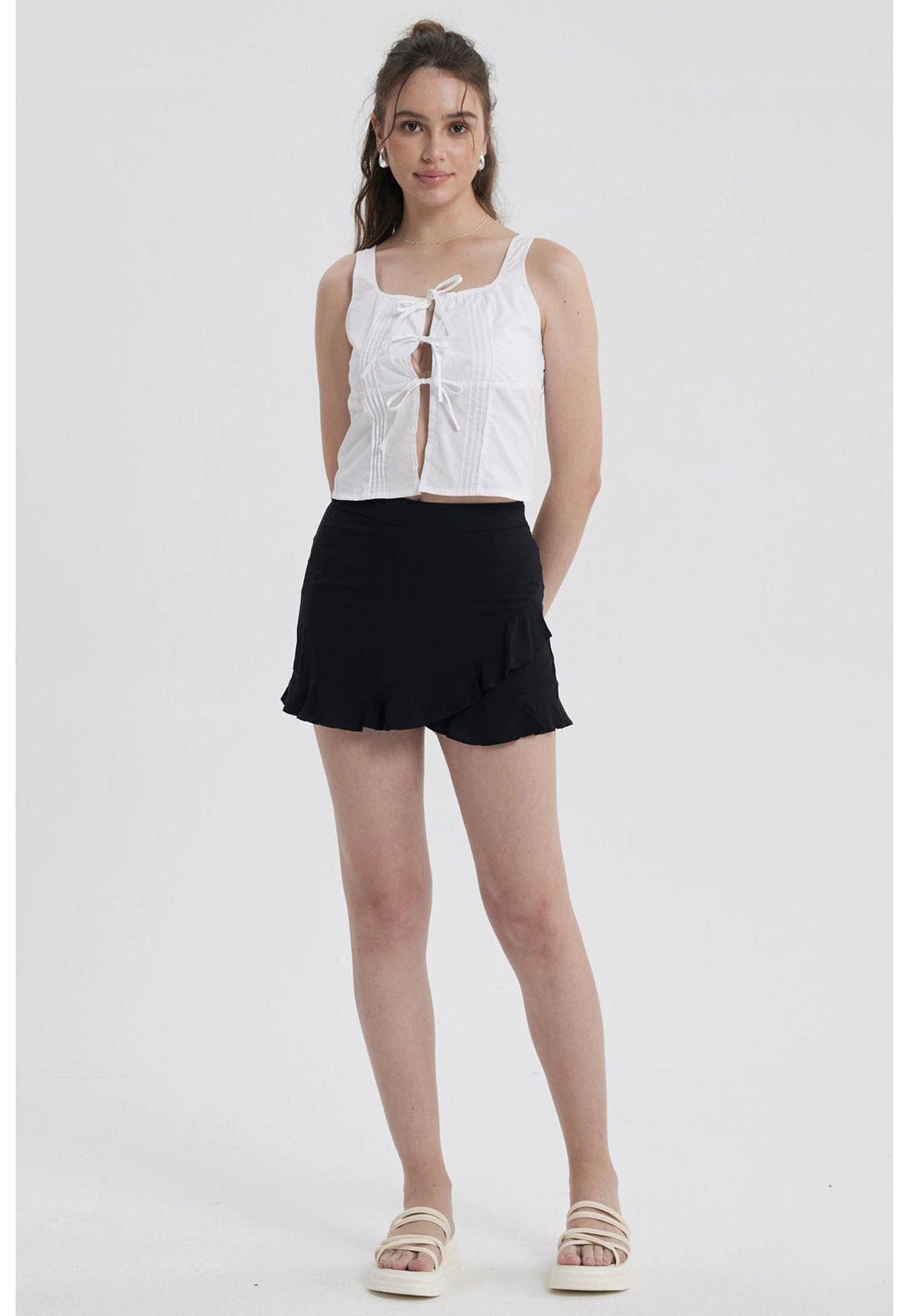 Blusa Mujer Lacitos Blanco-3