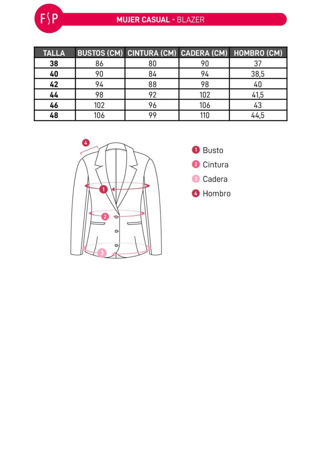 Blazer Mujer Corte Cruzado Negro-4