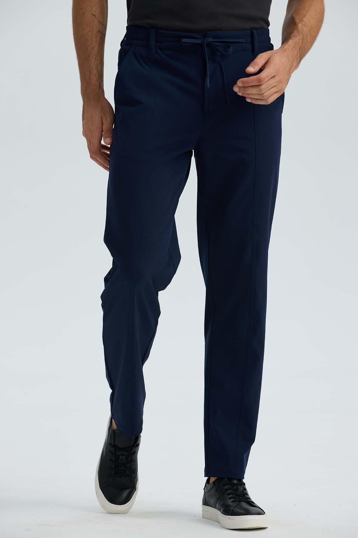 Pantalón Hombre 1 Bolsillo Comfort Azul Marino-1