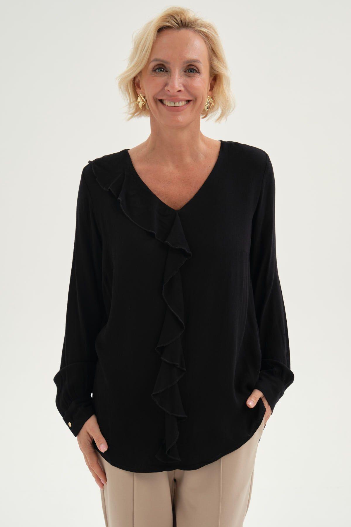 Blusa Mujer Con Tachas Negro-0