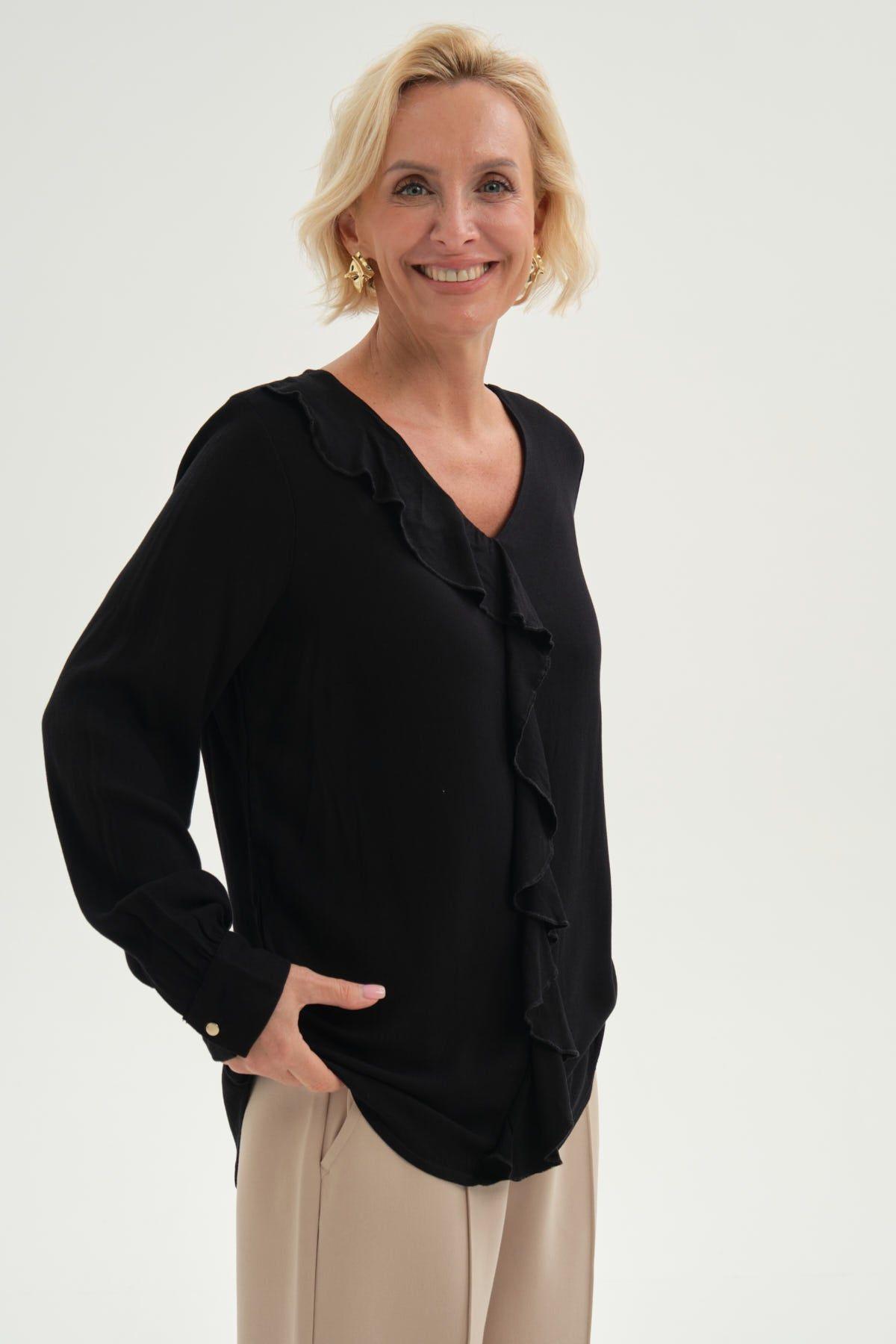 Blusa Mujer Con Tachas Negro-1