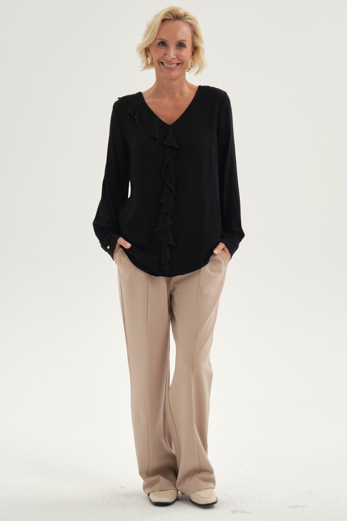 Blusa Mujer Con Tachas Negro-3