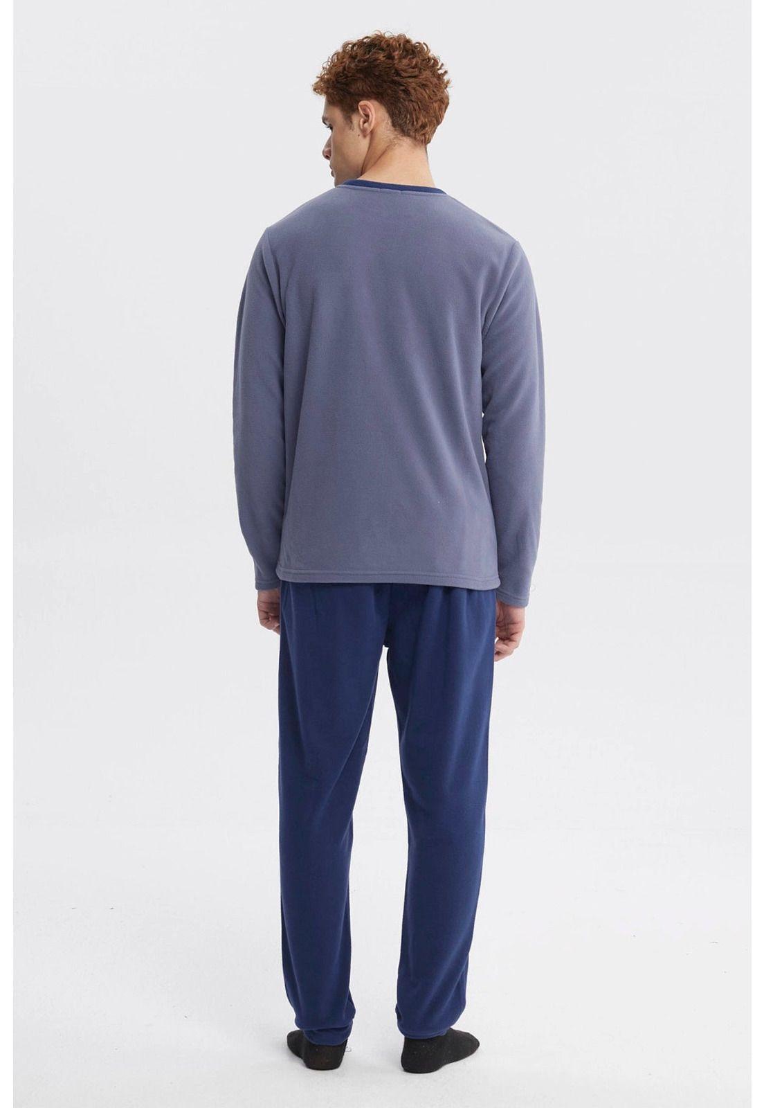 Pijama Hombre Pijama Azul Claro-2