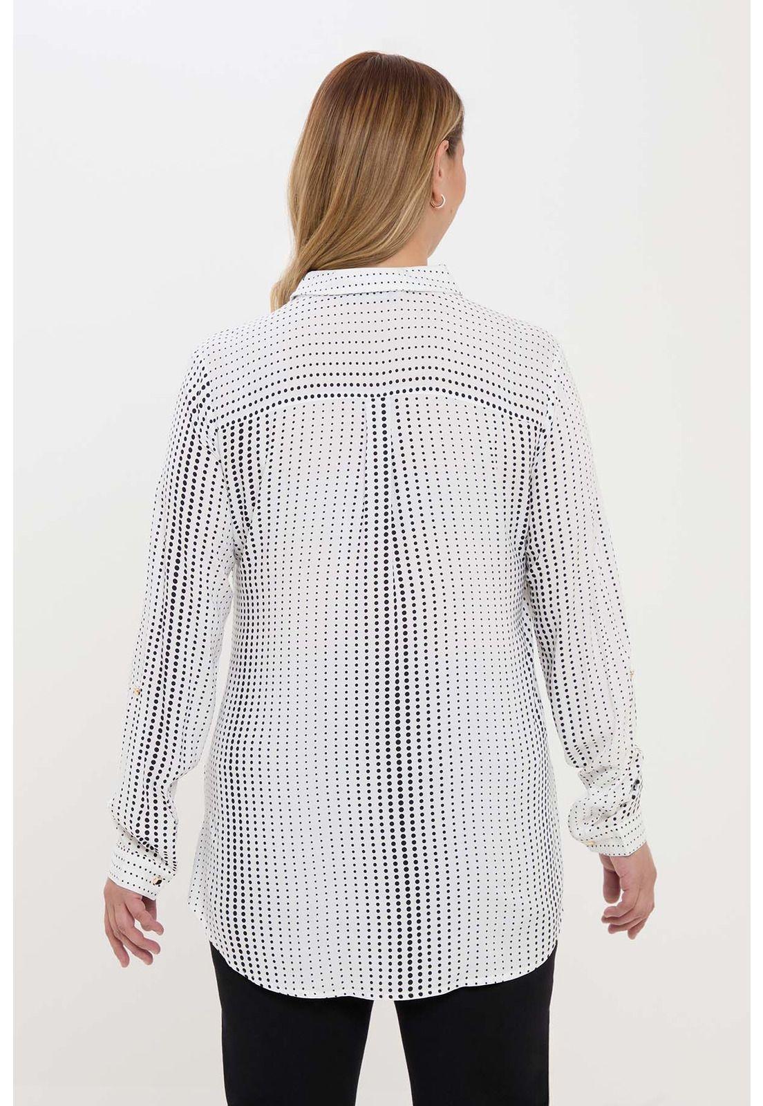 Blusa Mujer Estampada Blanco-2