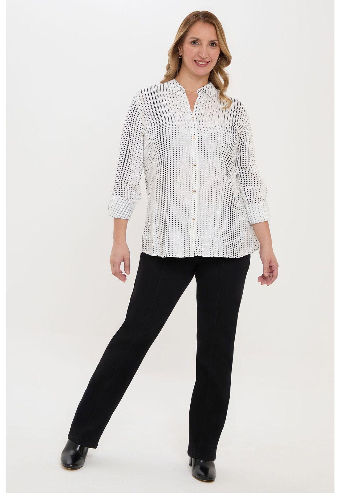 Blusa Mujer Estampada Blanco-3