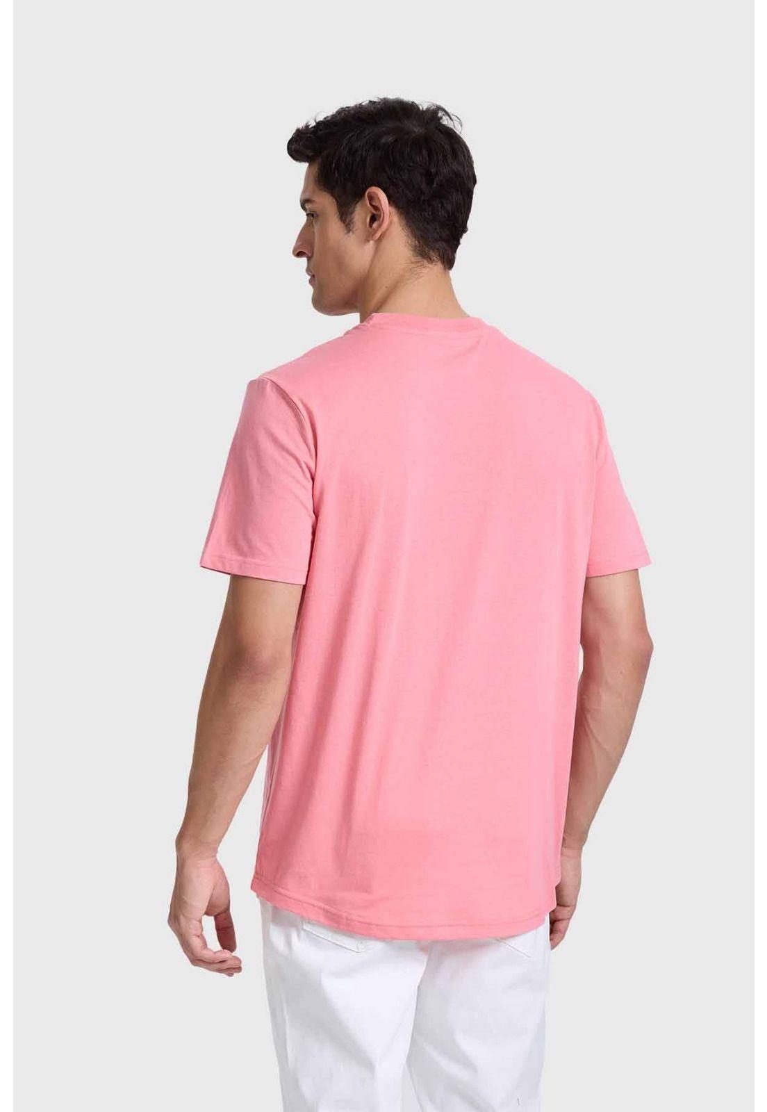 Polera Hombre Long Fit Básica Rosado - ll-2