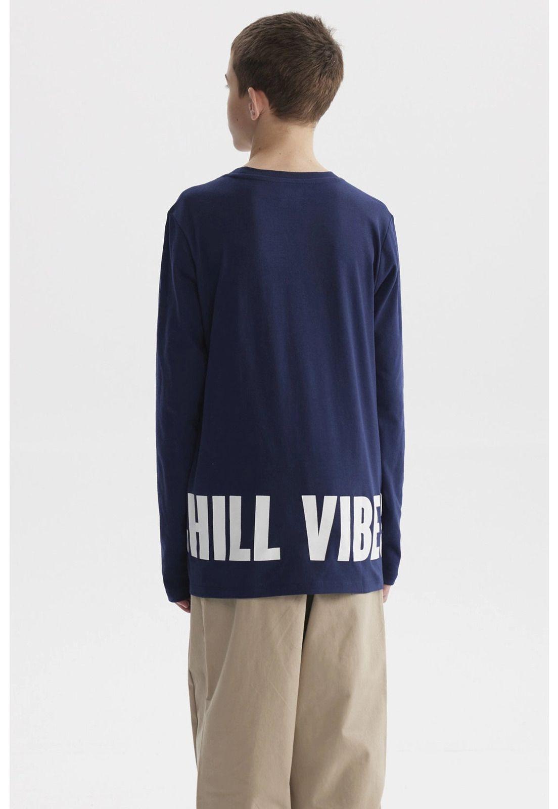 Polera Niño Print Azul Oscuro - ll-2