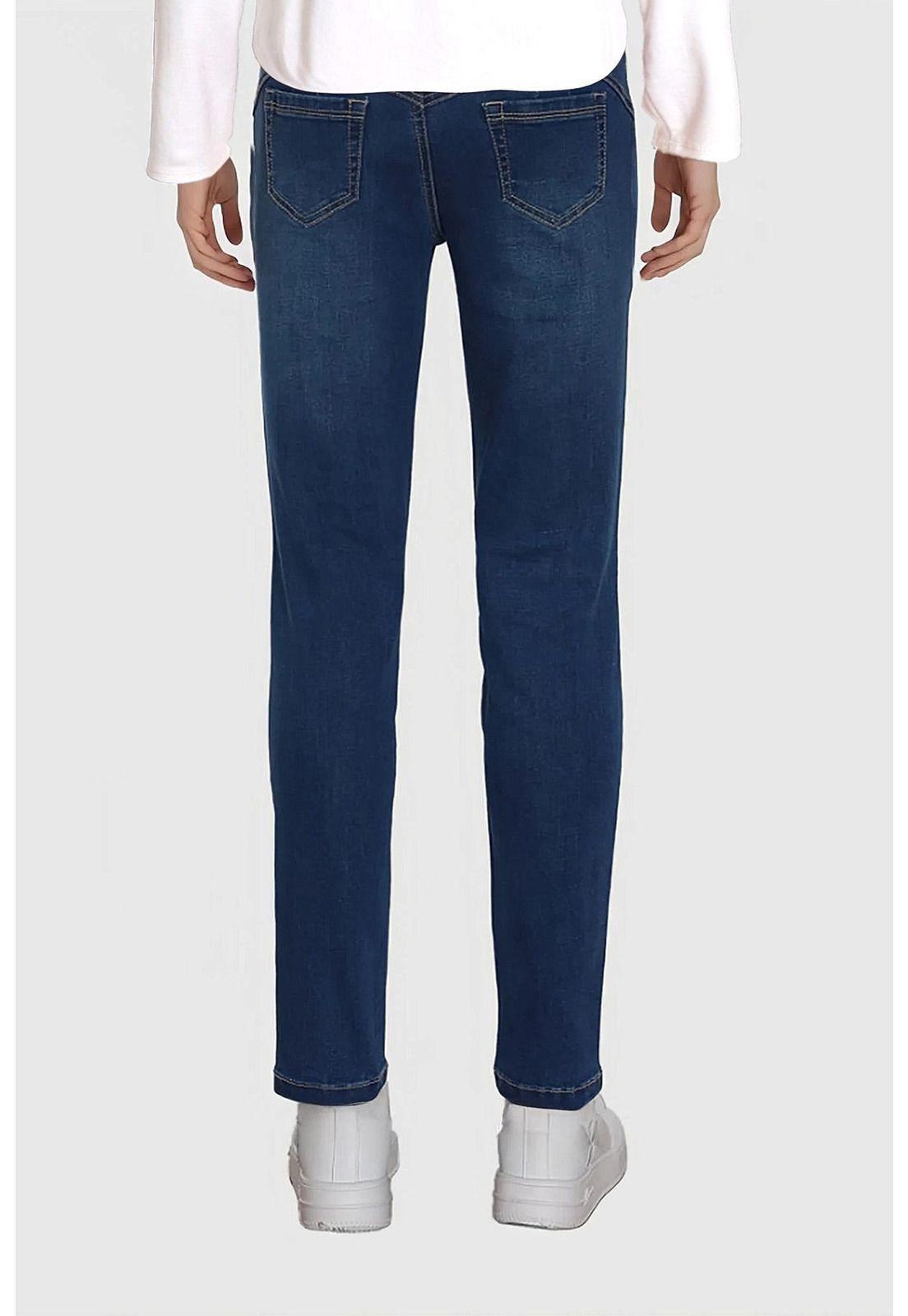 Jeans Mujer Skinny Push Up Azul-1