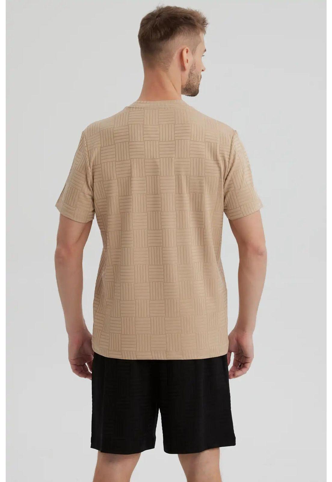 Polera Hombre Slim Beige Oscuro-2