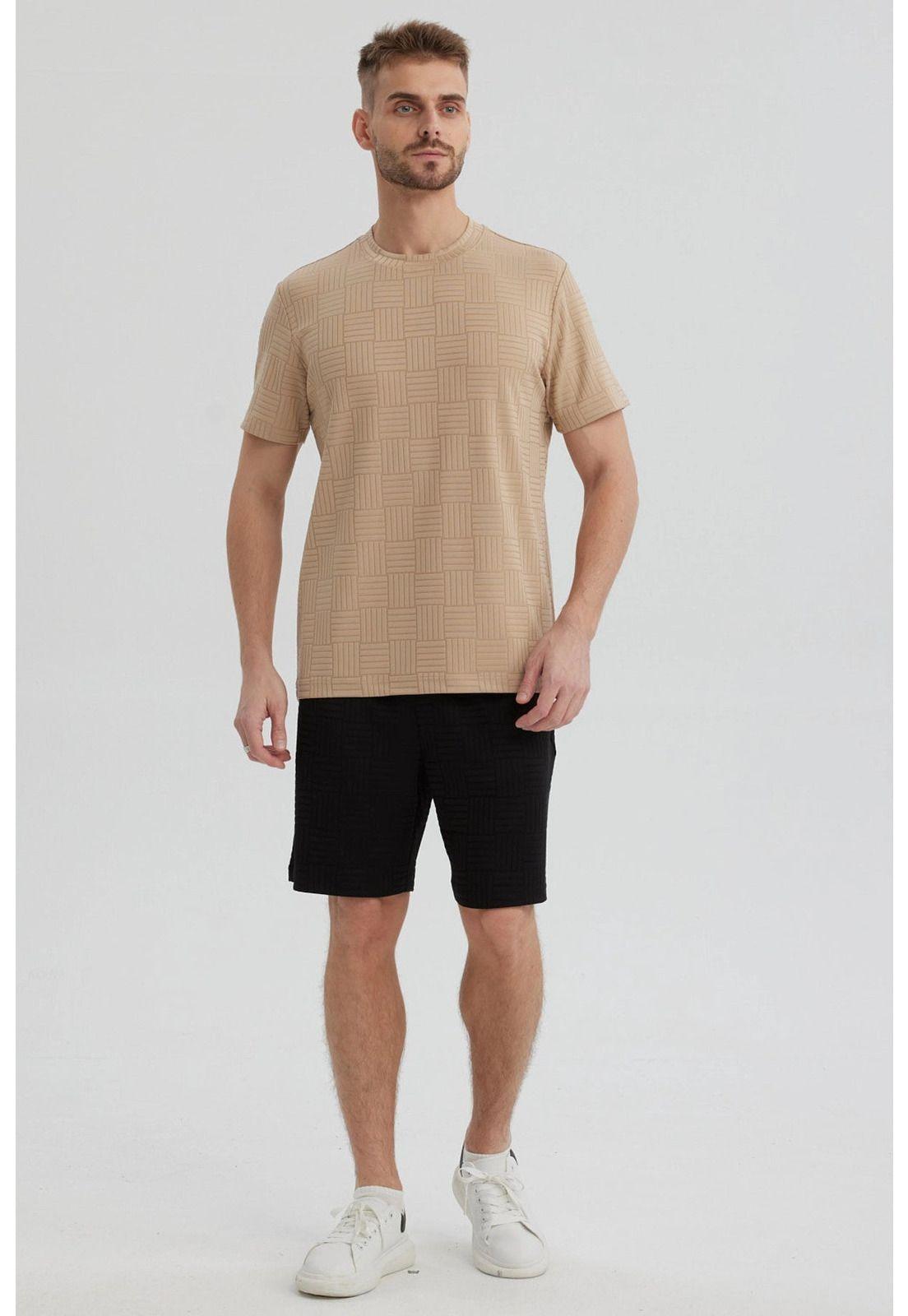 Polera Hombre Slim Beige Oscuro-3