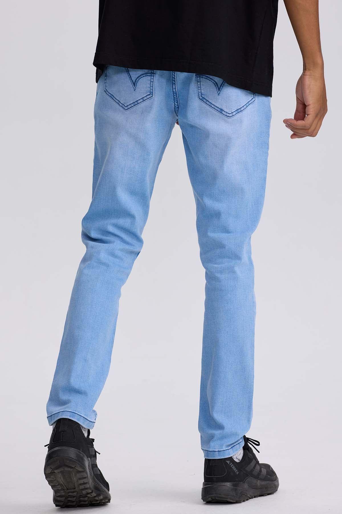 Jeans Hombre 102 Skinny Azul Claro-2