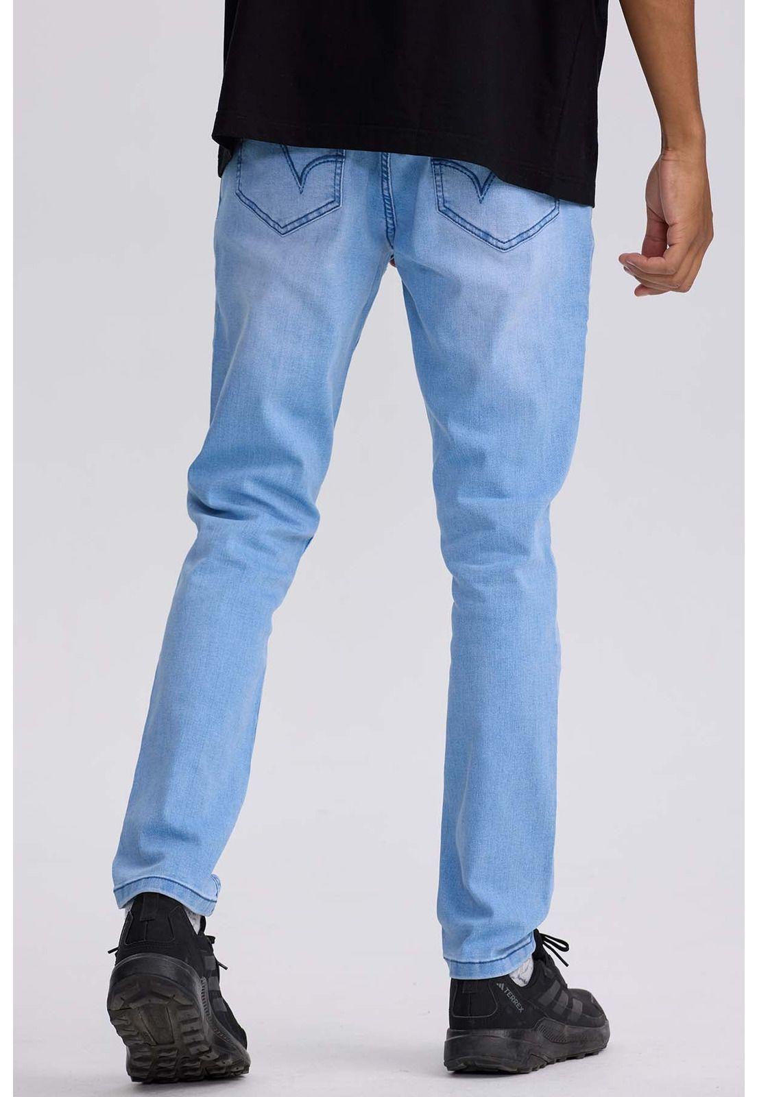 Jeans Hombre 102 Skinny Azul Claro-2