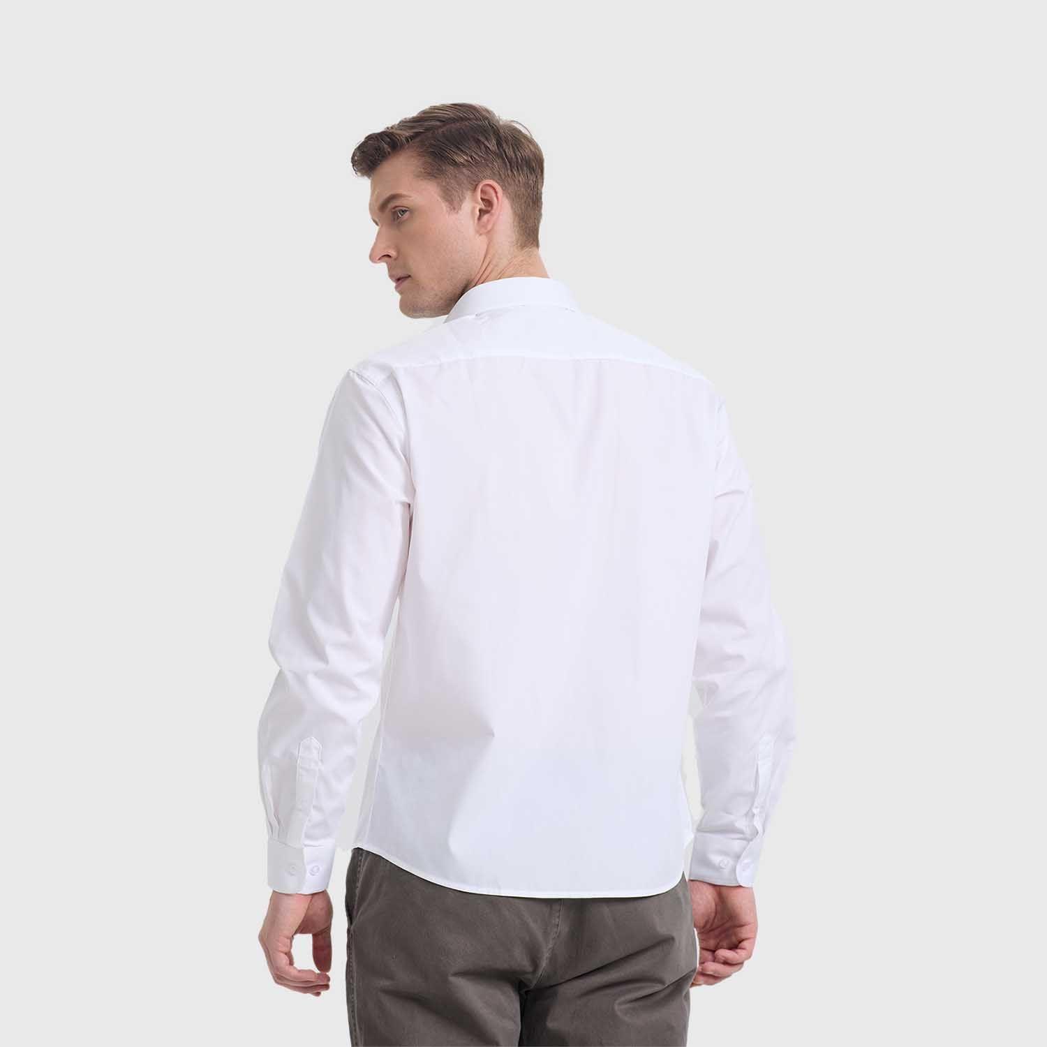 Camisa Hombre Con Bolsillo Blanco Fashion's Park-2