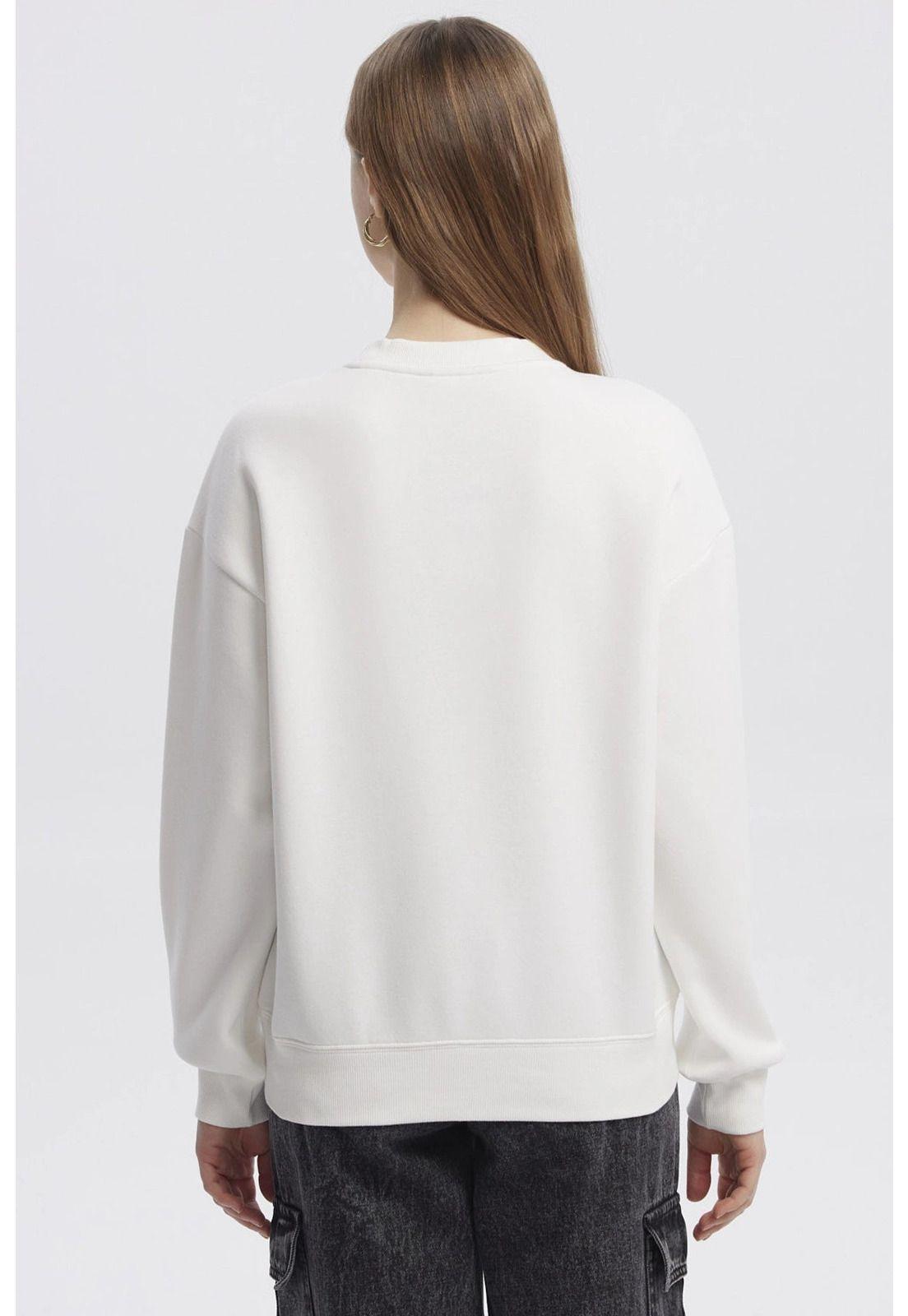 Polerón Mujer Canguro Print Crudo - ll-2