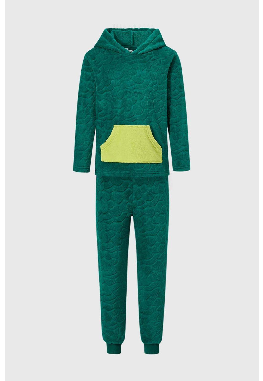 Pijama Niño Animales Verde-0