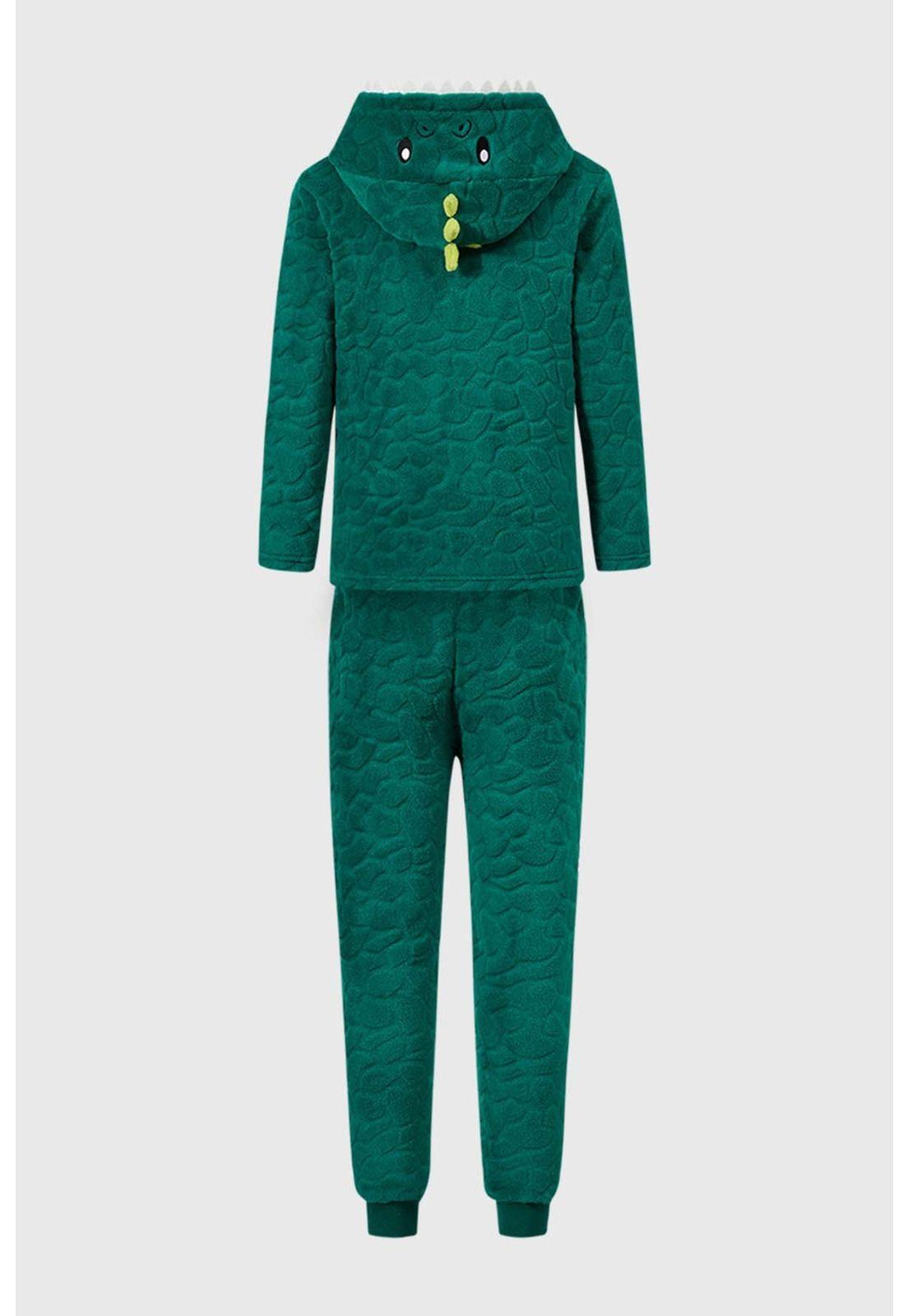 Pijama Niño Animales Verde-1