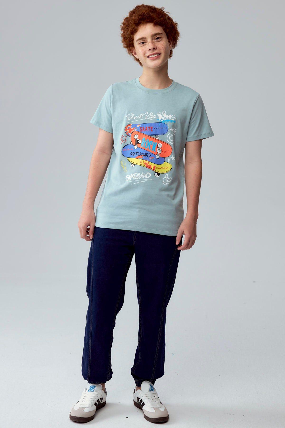 Jeans Niño Jogger Azul Oscuro-3