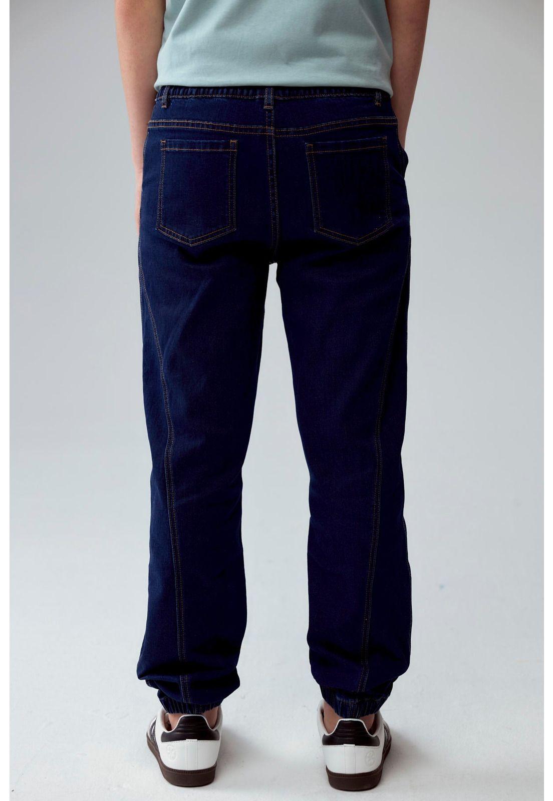 Jeans Niño Jogger Azul Oscuro-2