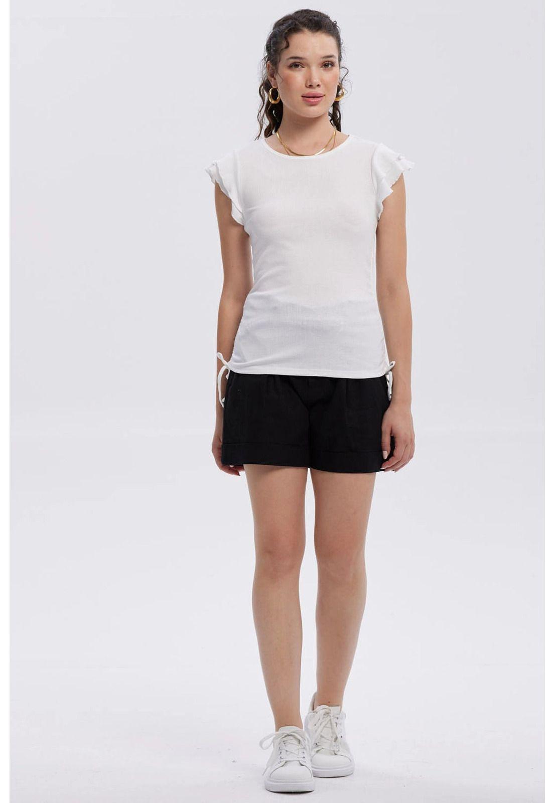 Polera Mujer Manga Vuelos Arena-3