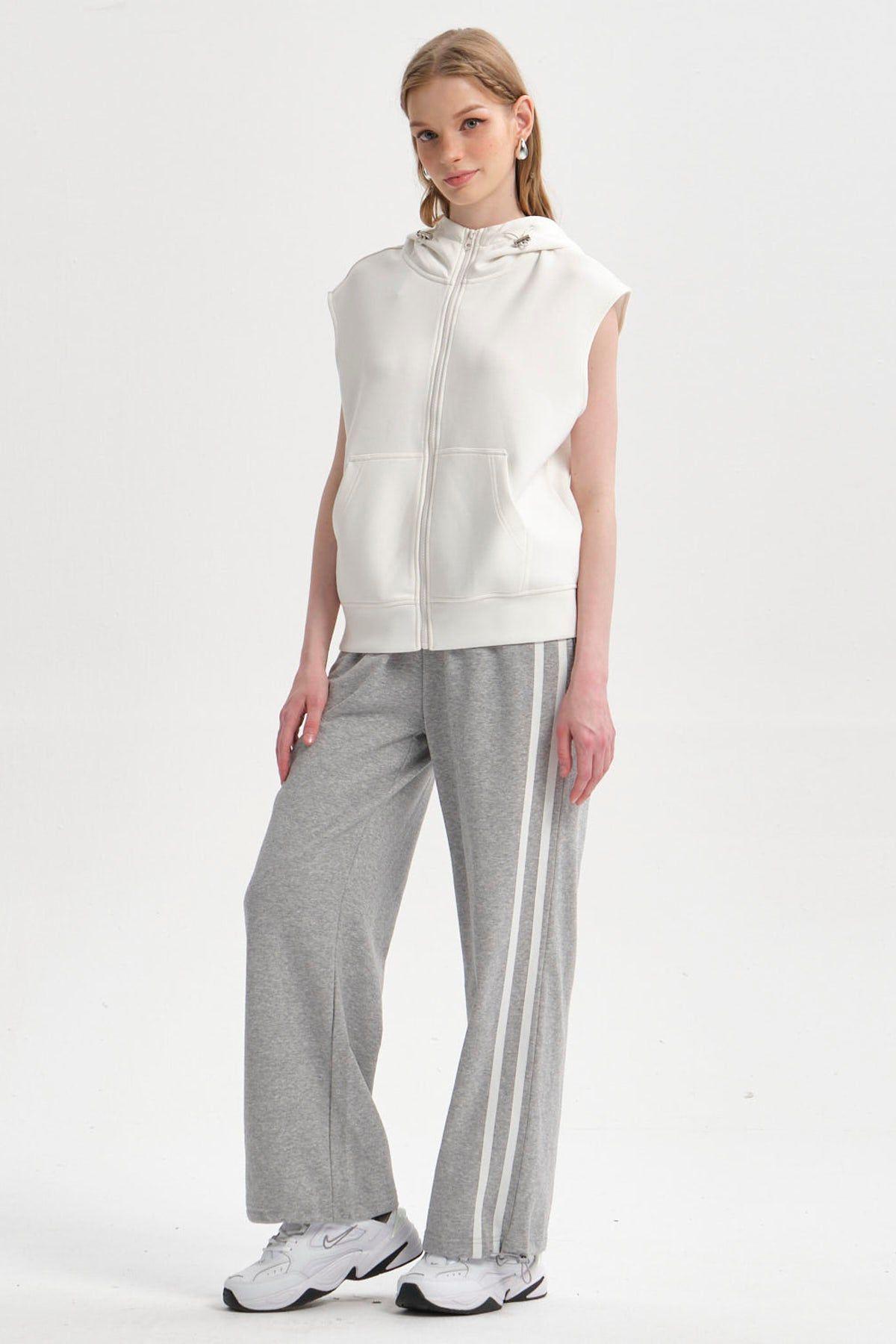Polerón Mujer Full Zipper Crudo-3