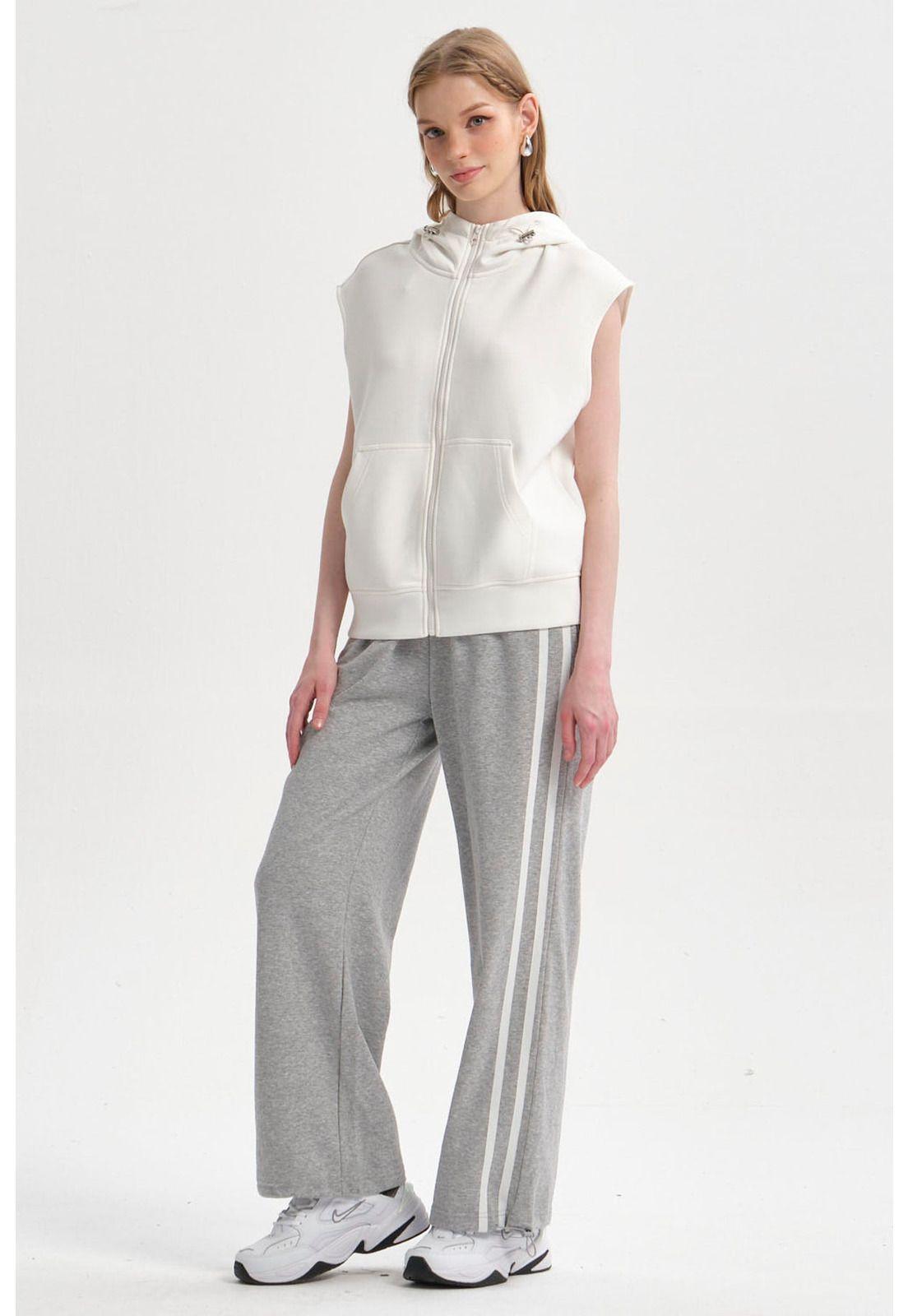 Polerón Mujer Full Zipper Crudo-3