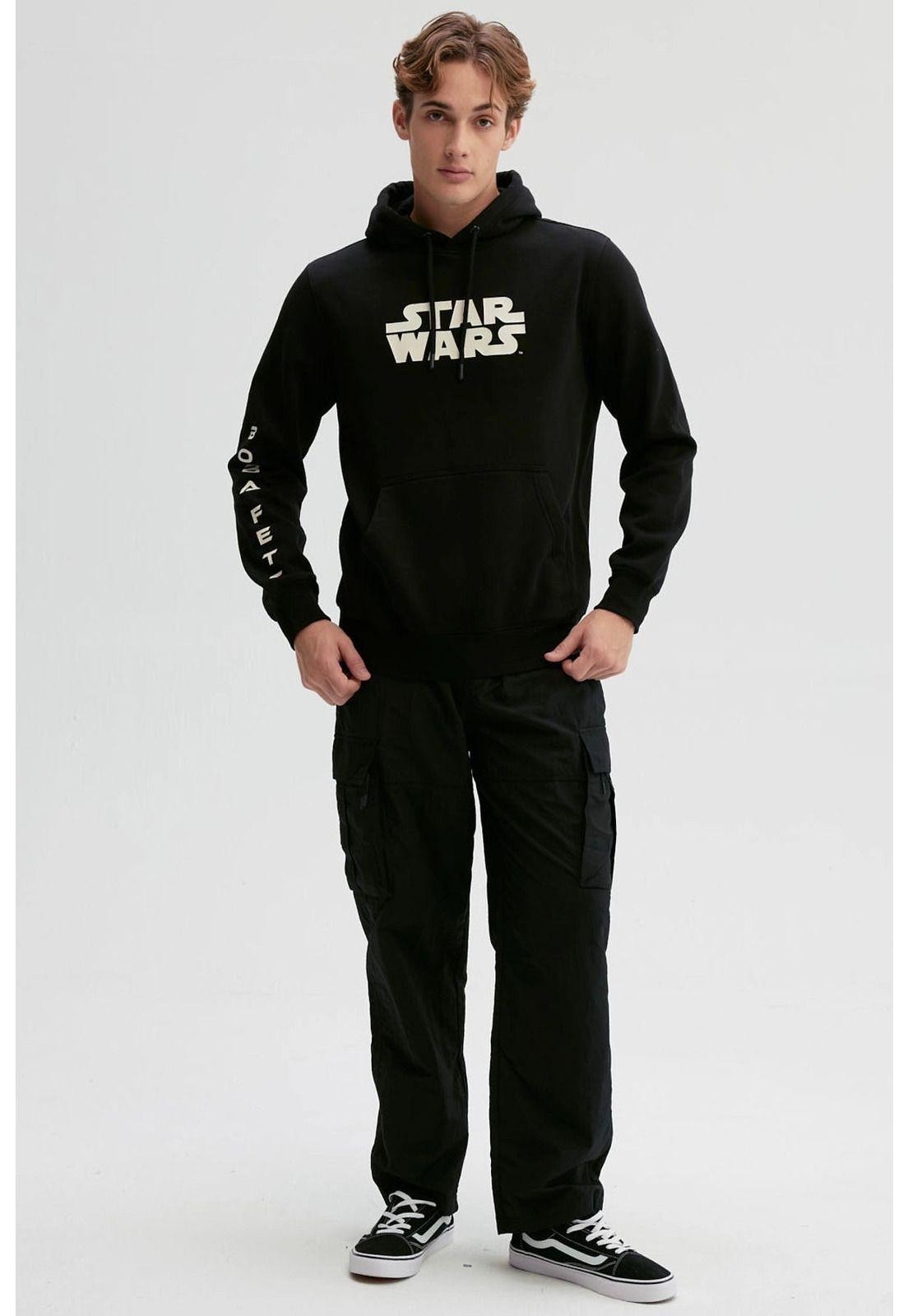 Polerón Hombre Star Wars Negro - lV-3