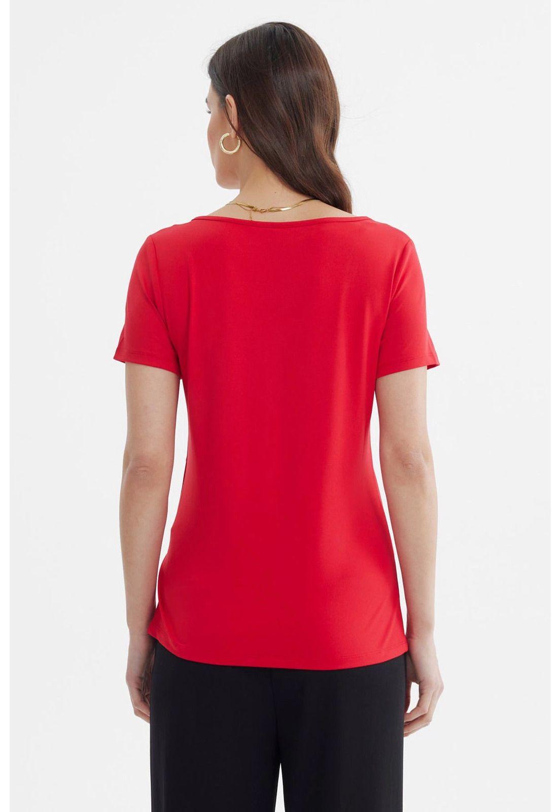 Polera Mujer Asimétrico Rojo - ll-2