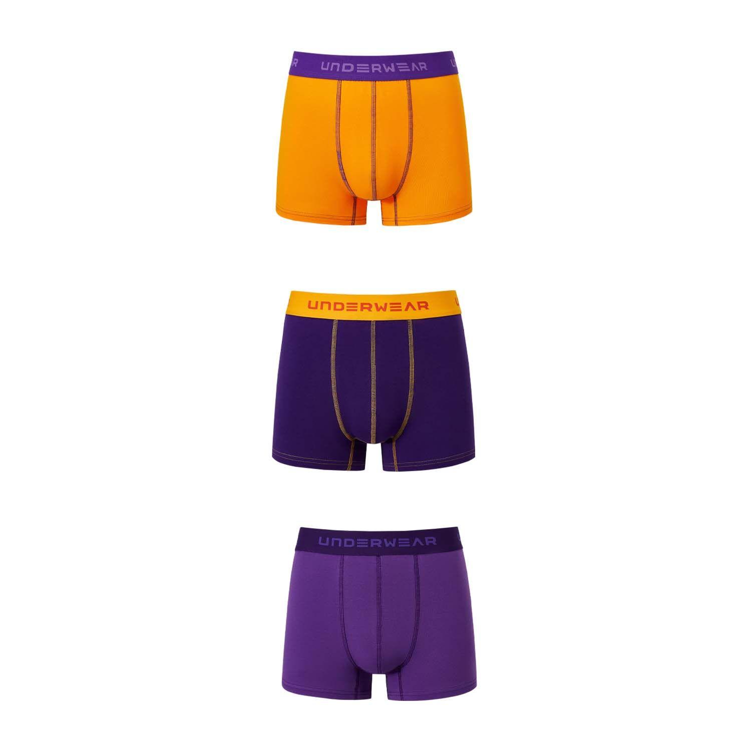 Boxer Hombre Tripack Color Violeta Fashions Park-0