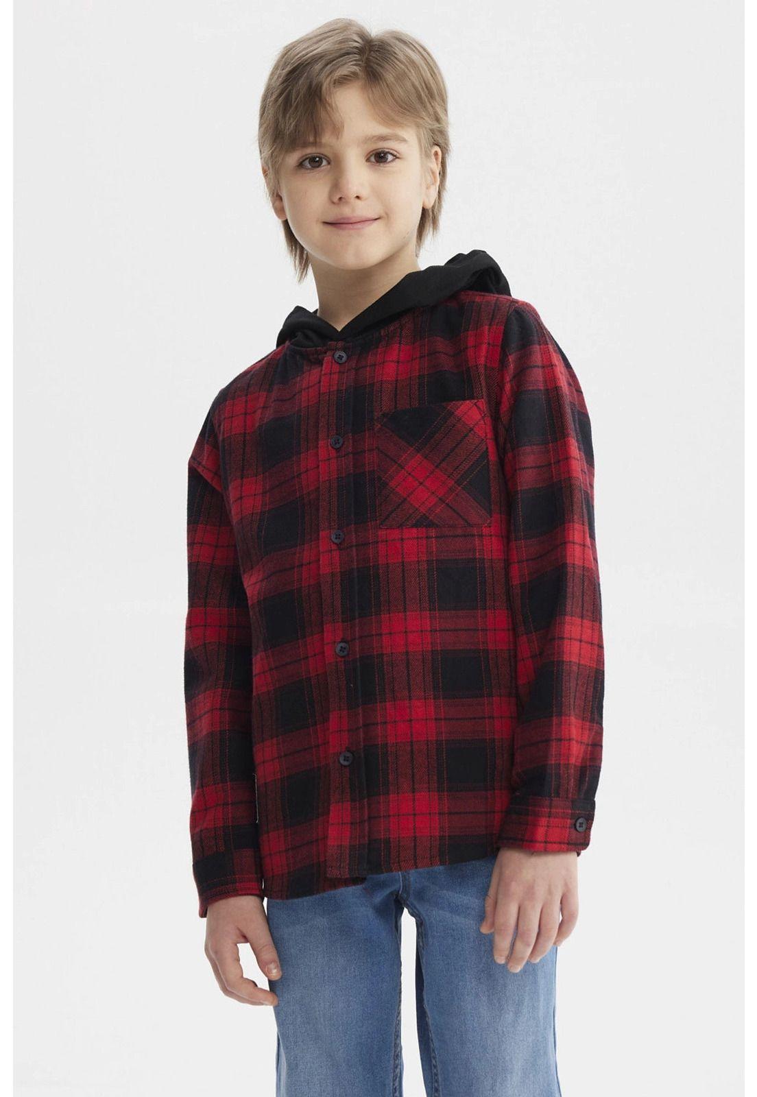 Camisa Niño Ancha Rojo-0